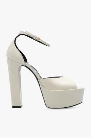 SAINT LAURENT Platform sandals 'Jodie' Schwarz