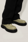 Bottega Veneta GREEN ‘Swell’ leather shoes