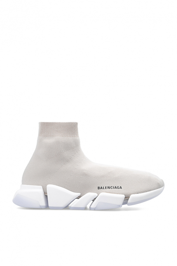 Balenciaga Men's Speed Recycled Knit Sneakers - Black - Hi-Top Sneakers - 13