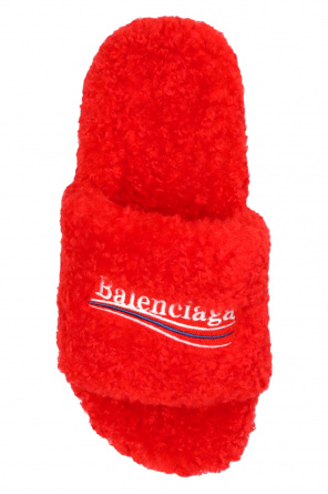 Balenciaga ‘Furry’ slides with logo