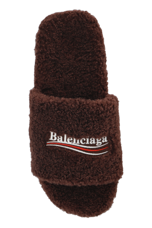 Balenciaga Futrzane slippers