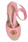 Gucci Gucci Pink Wool and Silk Blend GG Shawl Scarf