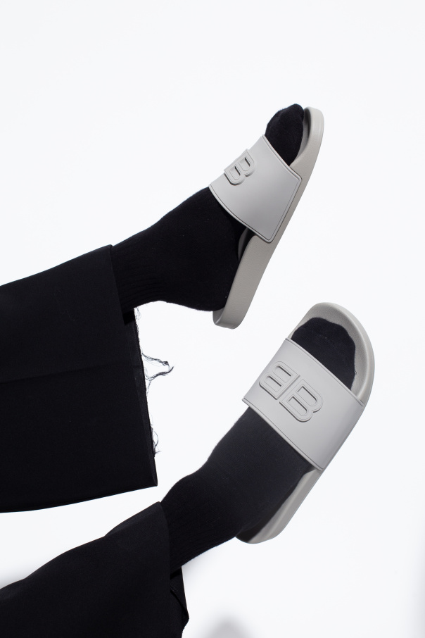 Balenciaga ‘Pool’ slides with logo