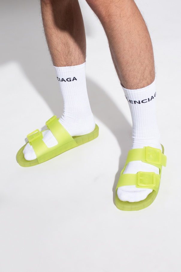 Balenciaga ‘Mallorca’ slides with logo