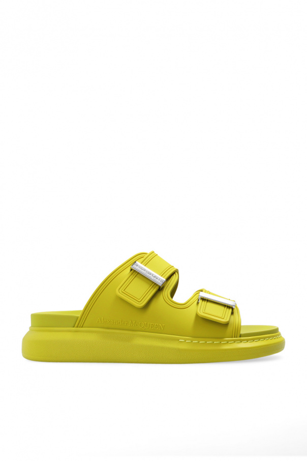 Alexander McQueen Slides with ribbed
