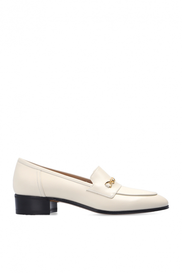gucci pleated Leather loafers