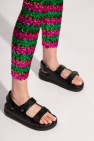 gucci bambou Leather sandals with logo