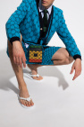Gucci gucci gg and rhombus motif silk tie item