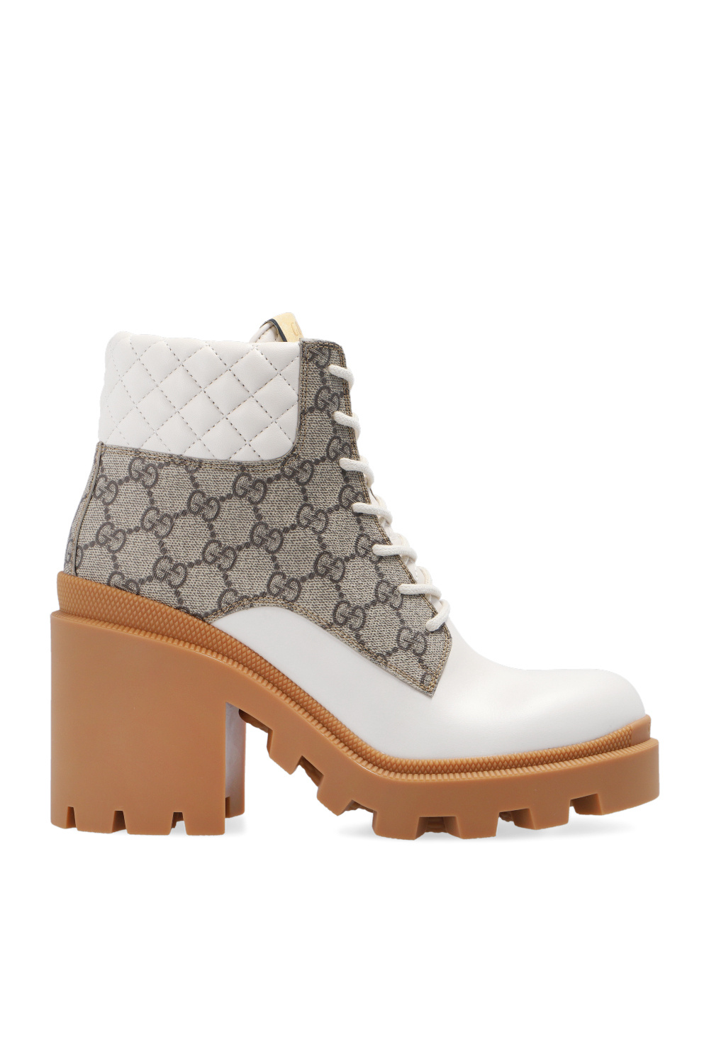 gucci neck ‘GG’ heeled ankle boots