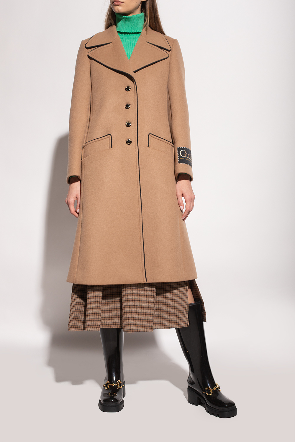 Gucci woman gucci coats wool blend coat