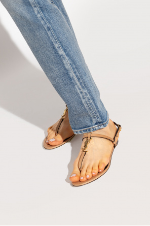 ‘cassandra’ leather sandals od Saint Laurent