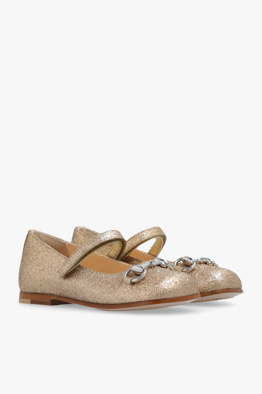 Gucci Kids Glittery ballet flats