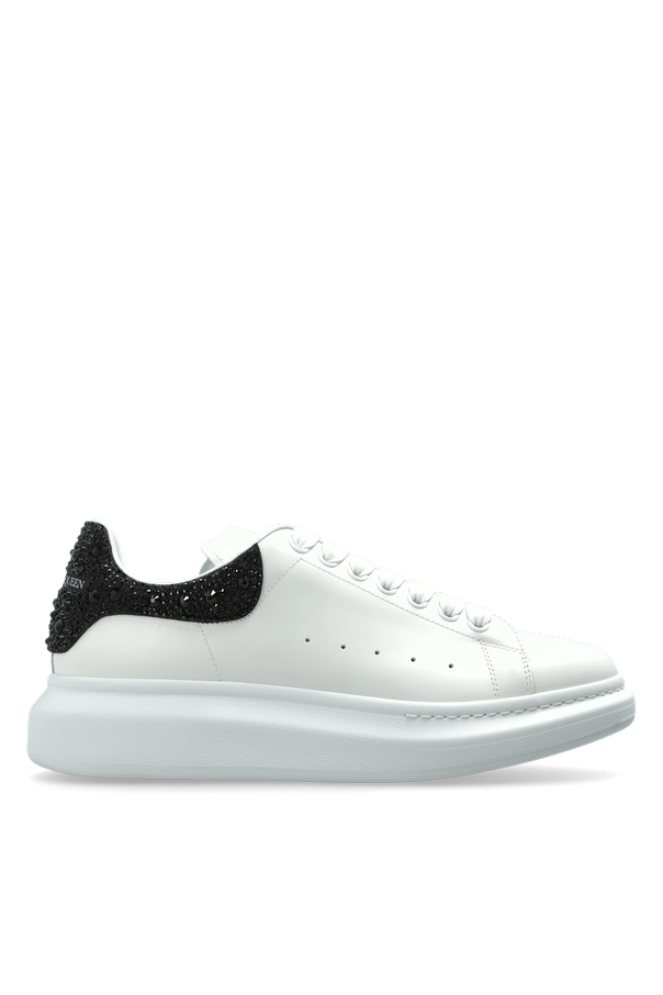 Leather sports shoes with shimmering crystals od Alexander McQueen