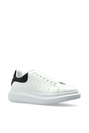 Alexander McQueen Zapatillas deportivas de cuero con cristales brillantes