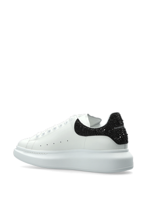 Alexander McQueen Zapatillas deportivas de cuero con cristales brillantes