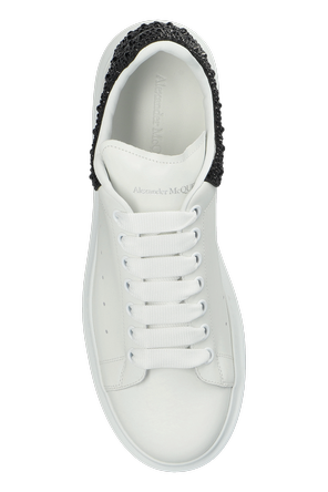 Alexander McQueen Zapatillas deportivas de cuero con cristales brillantes