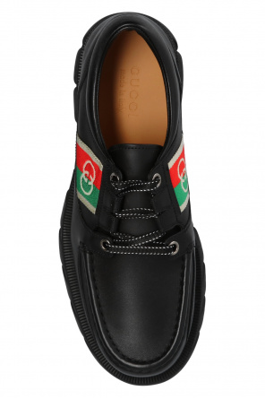 Gucci Leather ASICS shoes with logo