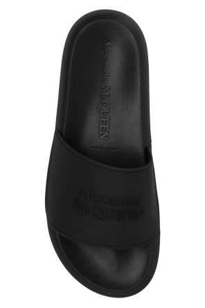 Alexander McQueen Alexander Mcqueen Womans Soft Curve Light Blue Leather Crossbody Bag