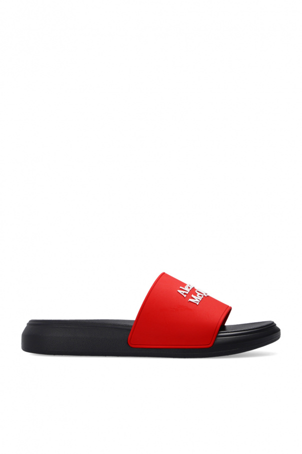 Alexander McQueen Rubber slides with logo