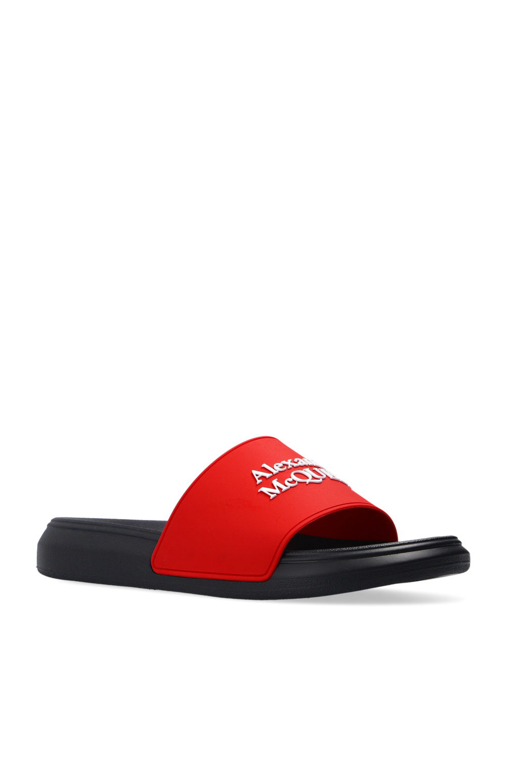 Alexander McQueen Rubber slides with logo