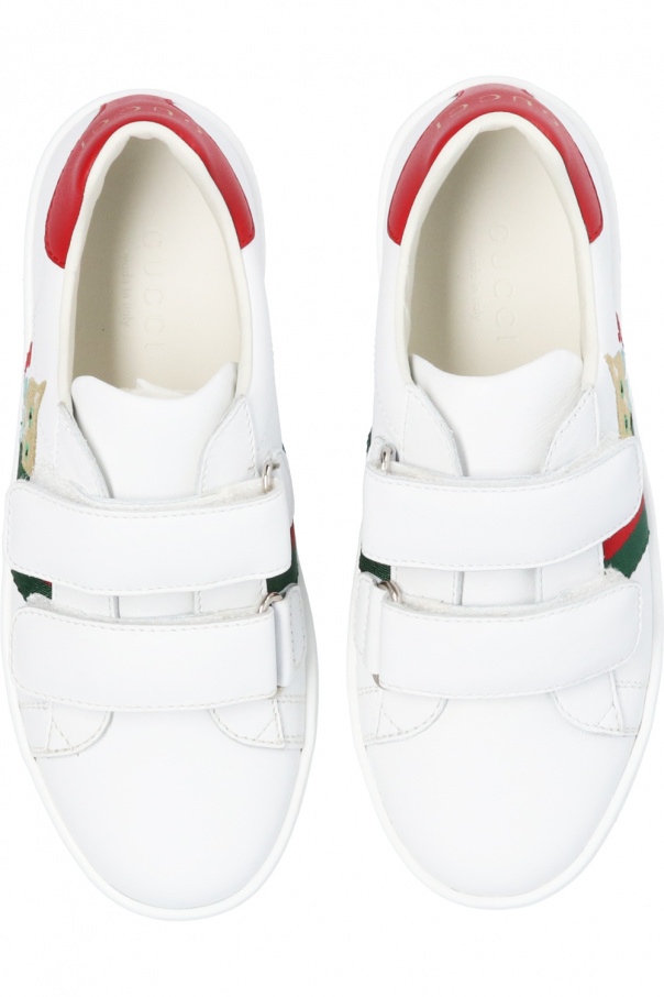 gucci detail Kids gumowe klapki z logo gucci detail buty