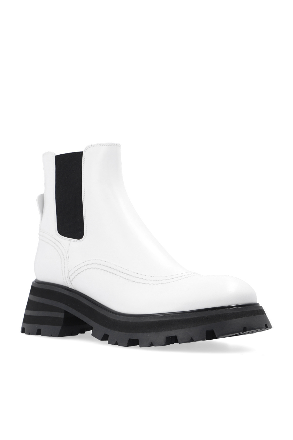 Alexander McQueen Leather Chelsea boots