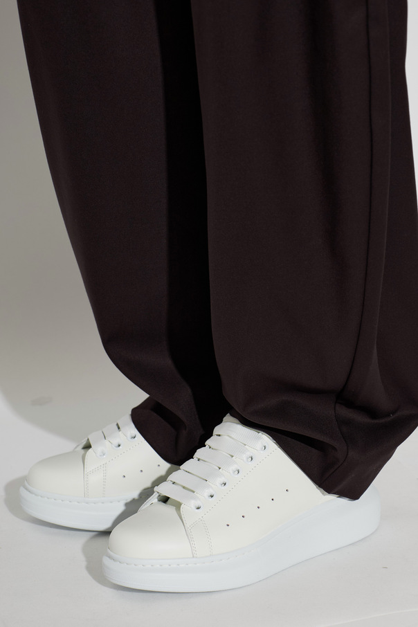 Alexander McQueen Zapatillas deportivas de cuero con cristales brillantes
