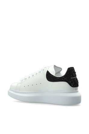 Alexander McQueen Zapatillas deportivas de cuero con cristales brillantes