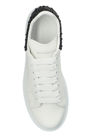 Alexander McQueen Zapatillas deportivas de cuero con cristales brillantes