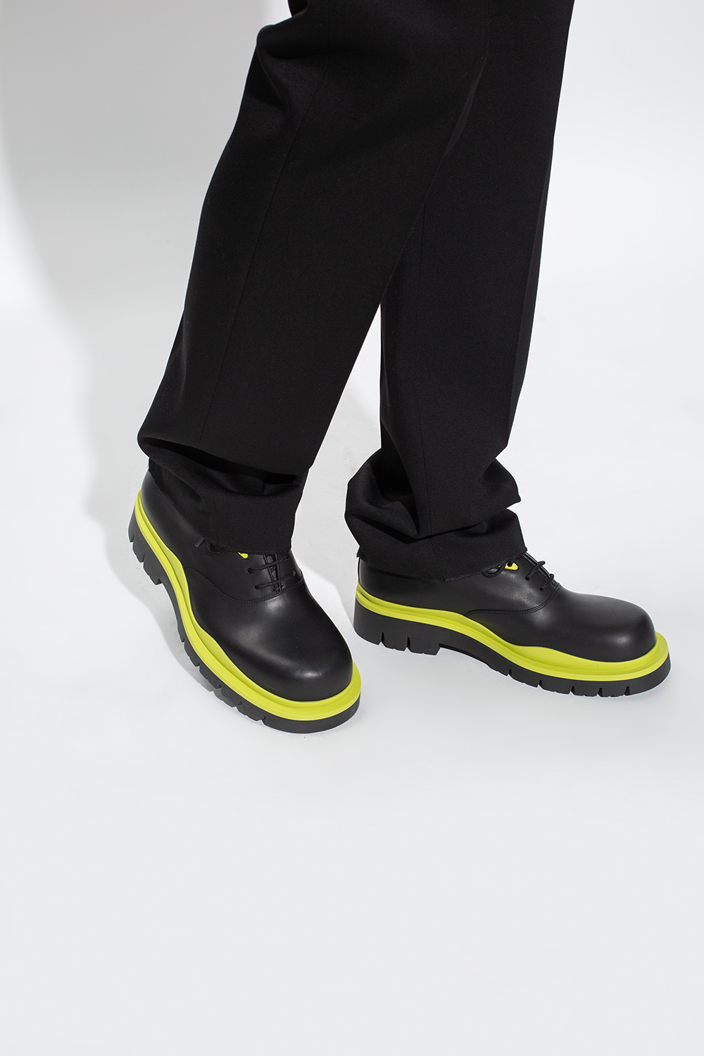 Bottega Veneta ‘Tire’ leather Jacquemus shoes