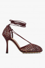 A close-up of bottega Dream Venetas new sandal for spring 20