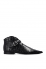 woman saint laurent loafers anais slingback slippers