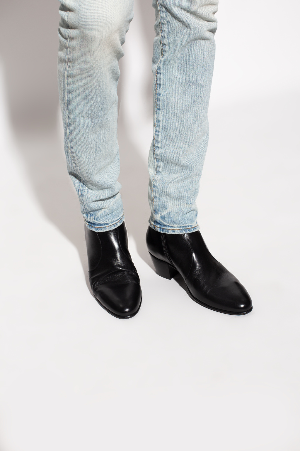 Saint Laurent Leather ankle boots | Men's Shoes | Vitkac