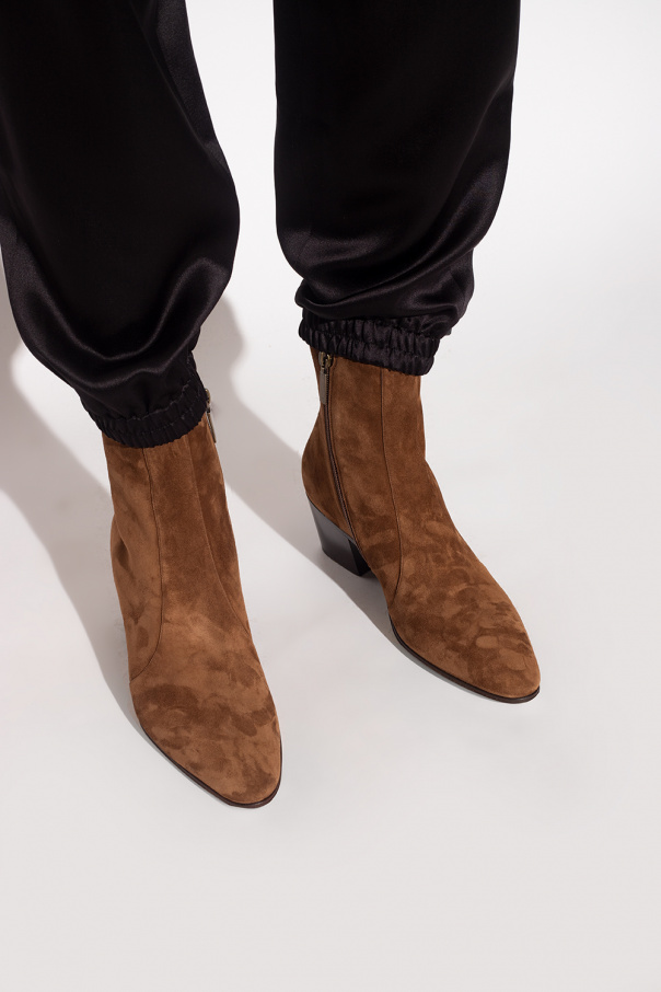 Saint Laurent ‘Vassili’ suede ankle boots