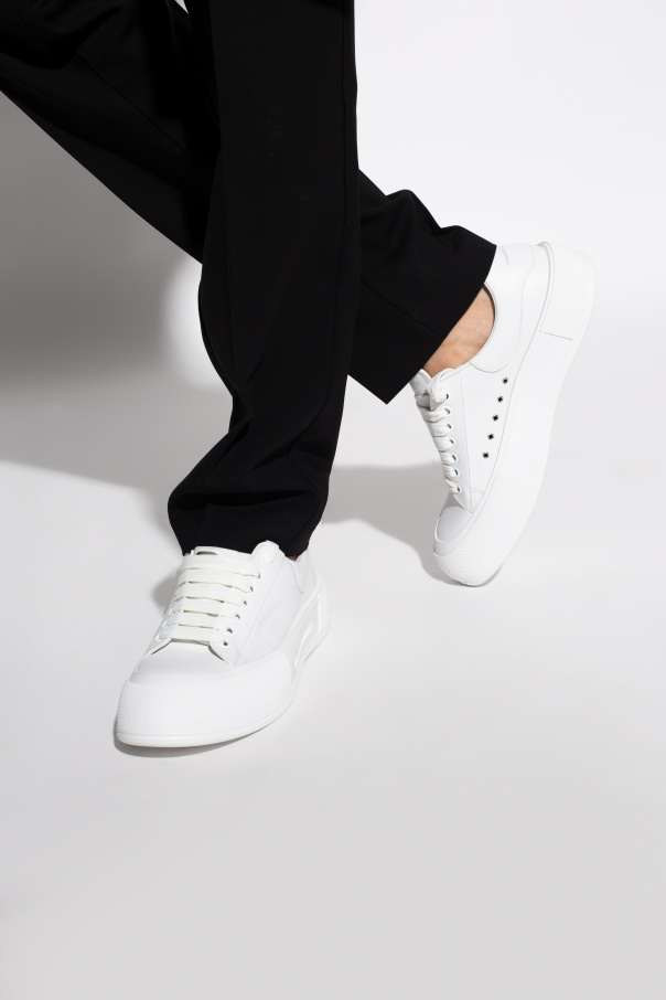 Alexander McQueen alexander mcqueen oversized womens sneakers rose gold white colorway price where to buy