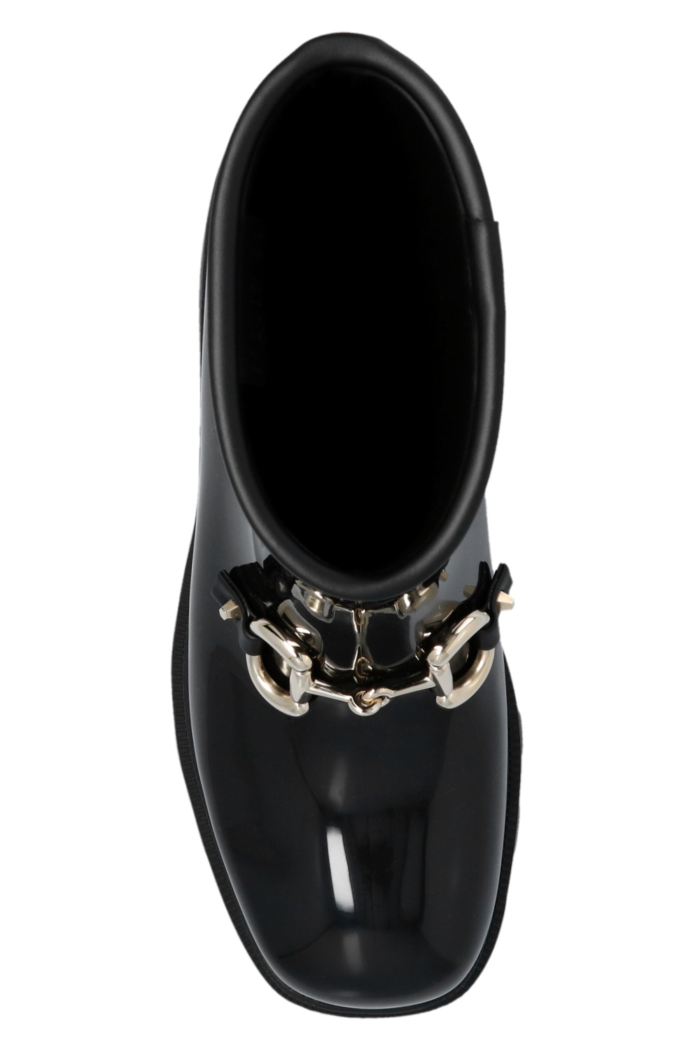 Gucci White Rubber Horsebit Rain Boots Size 6.5/37
