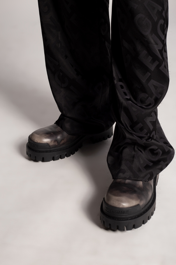 Balenciaga Clarks Black Warm Boots