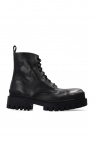 Balenciaga BLACK Ankle boots with worn effect