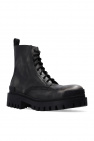 Balenciaga BLACK Ankle boots with worn effect