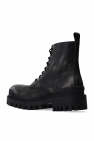 Balenciaga BLACK Ankle boots with worn effect