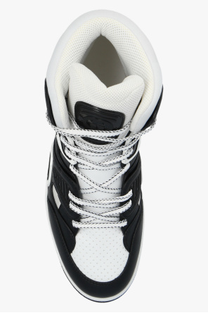 gucci models ‘Basket’ high-top sneakers