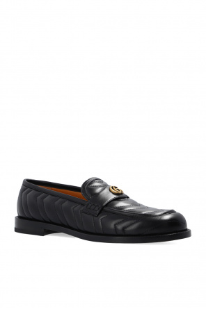 gucci handle Leather loafers