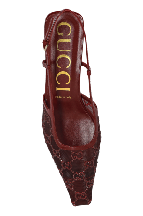 Gucci Zapatos de tacón con brillantes cristales