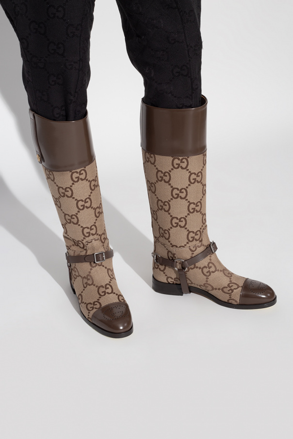 Gucci GG Supreme canvas boots