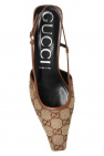 gucci rectangle Pumps with logo