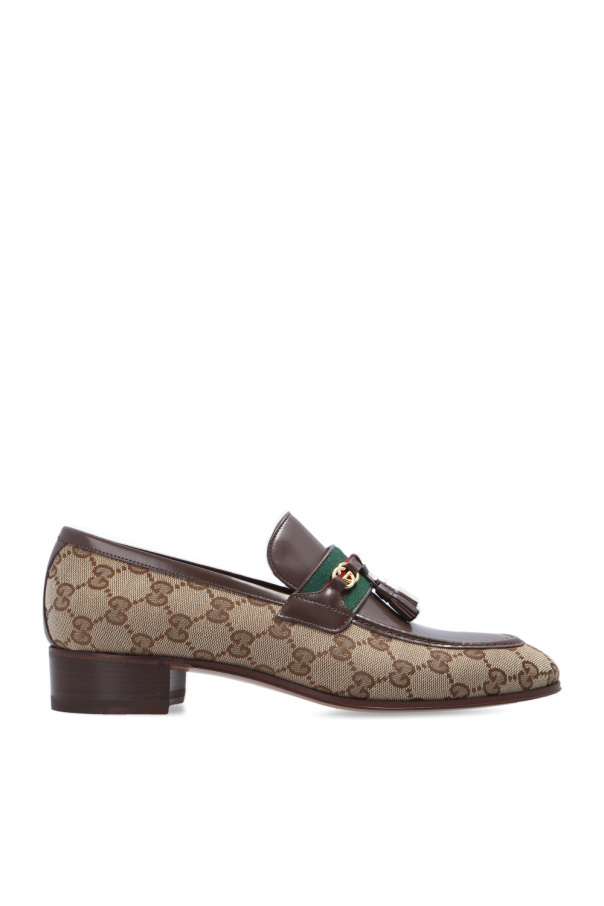 Gucci GG Supreme canvas moccasins