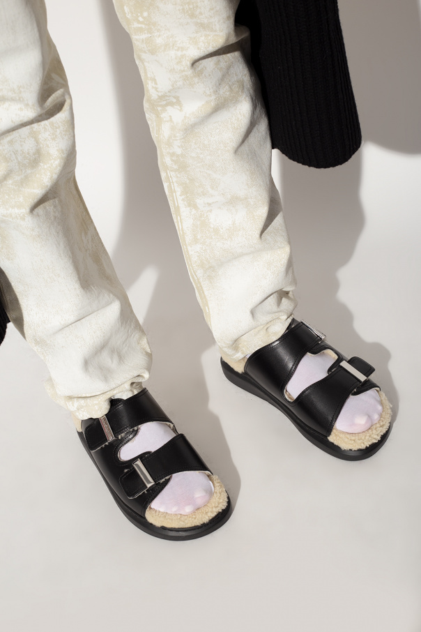 Alexander McQueen Leather slides