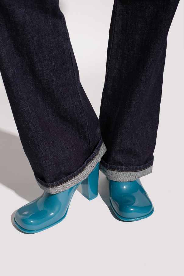 bottega Bill Veneta ‘Shine’ heeled rubber boots