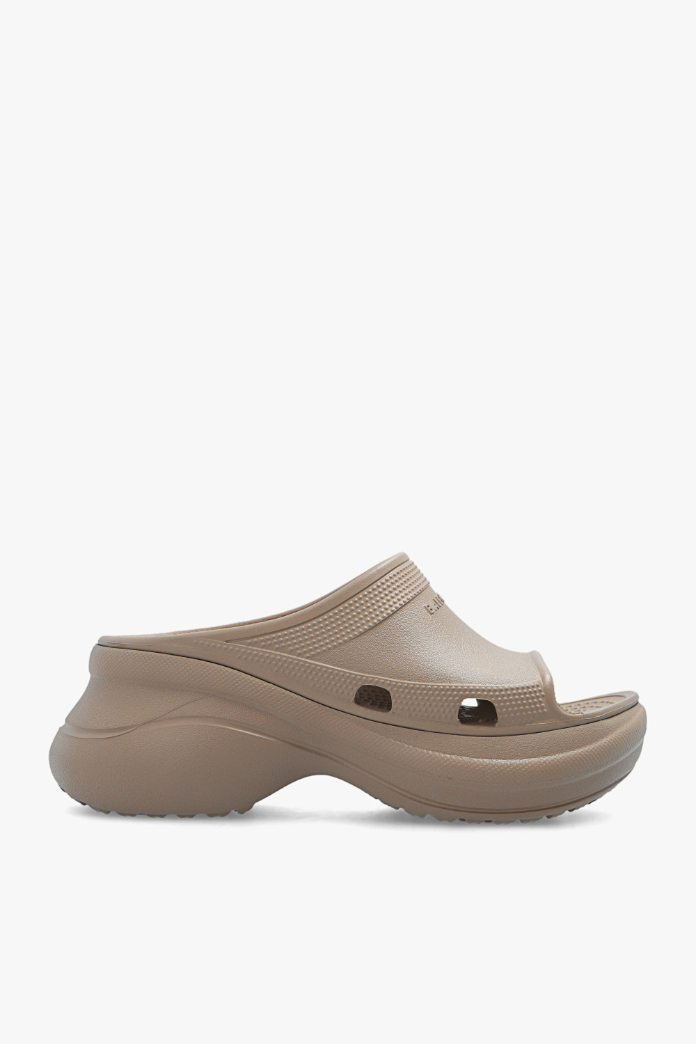 Gucci rubber slide sandals mules crocs with 5cm heels, Women's