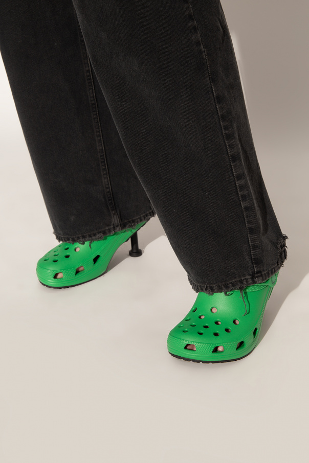 Balenciaga Crocs classic shoe in bright tie dye